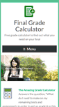 Mobile Screenshot of finalgradecalculator.com